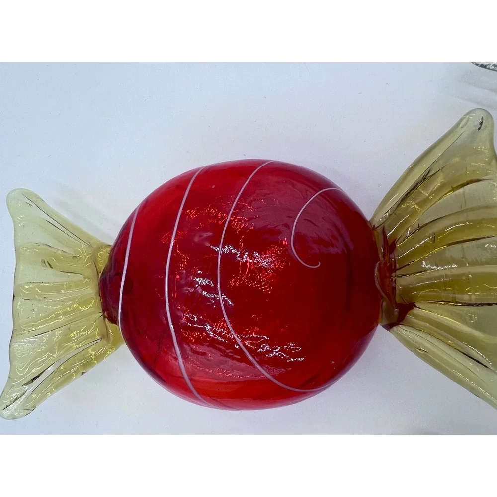 Vintage Italian Hand Blown Art Glass Candy  Set of 5 Murano Style‎ Decor Multi